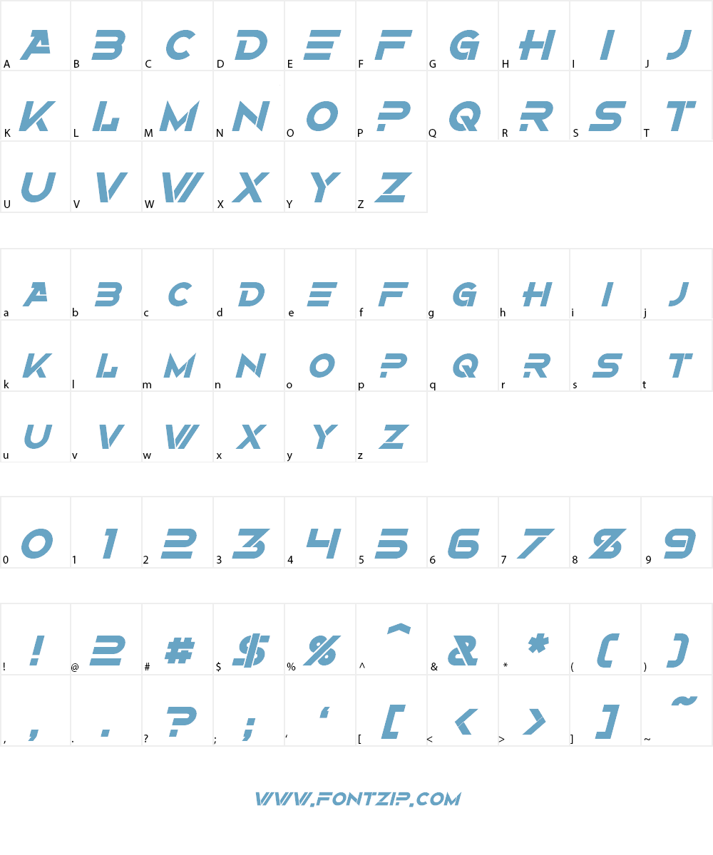 Alternity Font Character